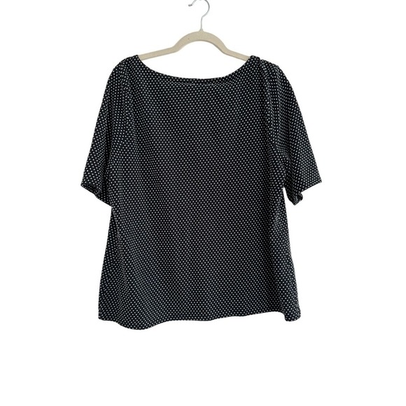 Talbots Boat Neck 3/4 Length Sleeve T Shirt Size XL Polka Dot - Picture 2 of 4